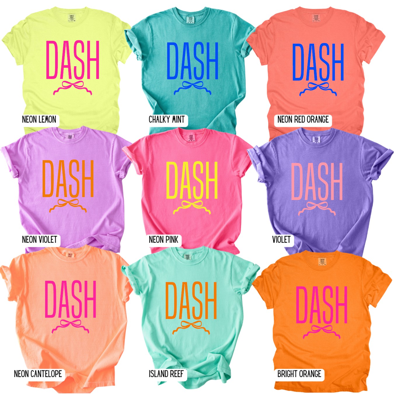 Neon Custom Bottom Bow Puff