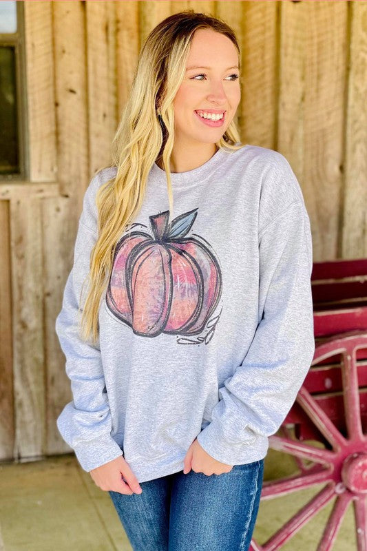 Tie Dye Pumpkin Sweatshirt