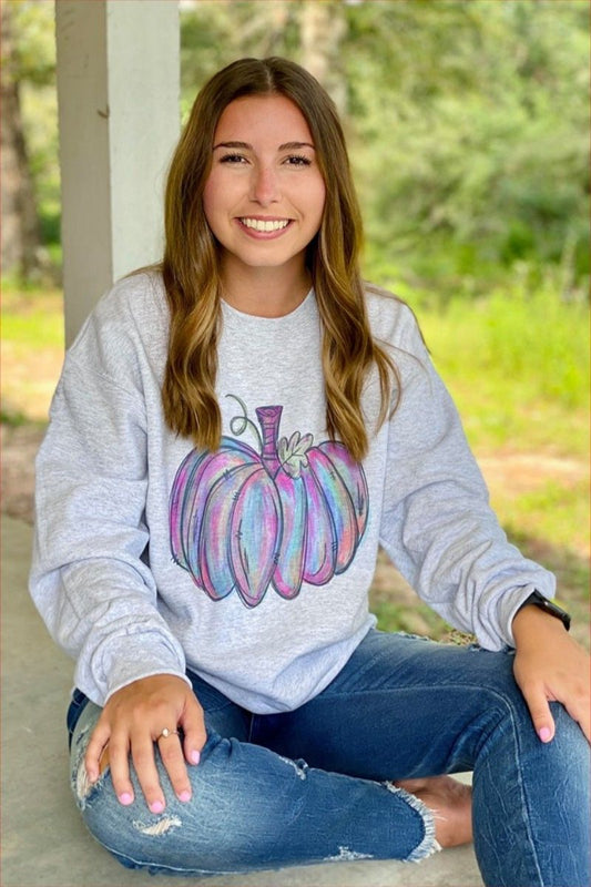 Watercolor Pumpkin Sweatshirt